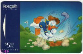 Phonecard Collector Disney&#39;s Donald Duck Golfing Telefonkarte Telecom - £4.77 GBP