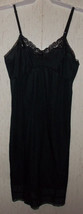 EXCELLENT WOMENS adonna BLACK FULL SLIP  SIZE 36 - £18.64 GBP