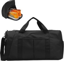 Sports Gym Bag Large Travel Duffel Bag Collapsible Carry On Bag with Shoes Compa - £25.02 GBP