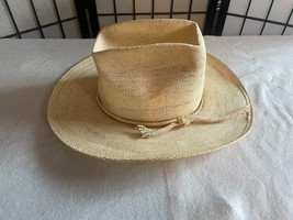 Vintage American Hat Co. Hatco Dura-Cord Straw Western Cowboy Hat - £33.27 GBP