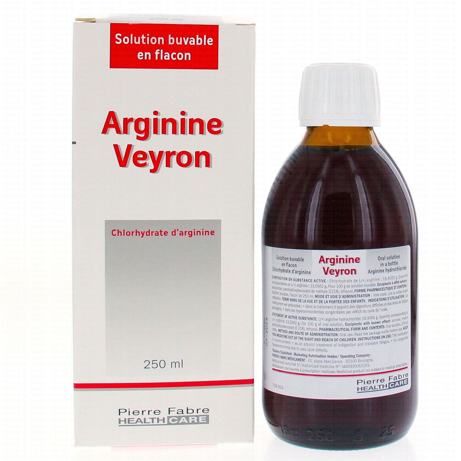 Primary image for L-arginine, Arginine Veyron by Pierre Fabre-Digestion Discomfort-Bottle of 250ml