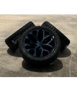 Black Snowflake 22&quot; Wheels Blackhawk 33x12.50 R/T Tires Chevy Tahoe Silv... - €1.872,65 EUR