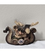 Ny Form Nyform Troll Viking Ship With Moose Collectible Norwegian 2012 F... - €50,11 EUR