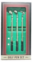 8&quot; Golf Club Pen Set (Black, Blue, Red Ink) Putter Driver Wedge w/ Balls... - $12.86