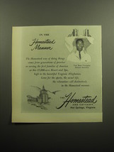 1958 The Homestead Resort Ad - In the Homestead Manor - £14.78 GBP