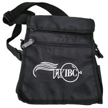 W IBC Radio Crossbody Nylon Purse Travel Bag Vintage Advertising  - £18.60 GBP