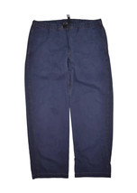 Gramicci Cotton Hiking Pants Mens L Navy 38x30 Belted Straight Leg Relaxed - £37.85 GBP