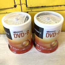 Sony 100-pack DVD-R 1x-16x 4.7GB/Go Blank Discs 120 min Lot 2 Sealed - $54.45