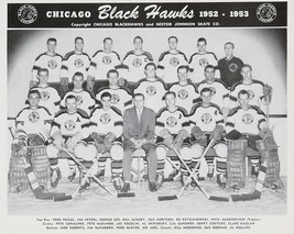 1952 53 Chicago Black Hawks 8 X10 Photo  Picture Nhl Hockey Blackhawks - $4.94