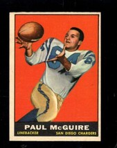 1961 Topps #169 Paul Maguire Exmt Chargers Uer *X98510 - $17.40