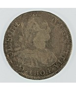 1804-PTS Pj 4 Reales Pièce Argent King Charles III Potosi Bolivie Mint - $248.94 CAD