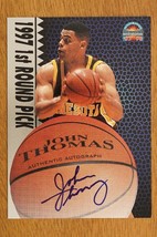 1997 Score Board Auto Basketball Signatures Silver John Thomas Rookie Auto RC - £3.94 GBP
