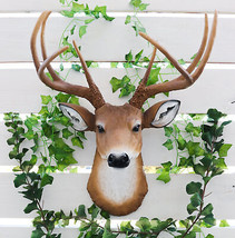 Ebros 8 Point Buck Deer Bust Champion Wall Mount Sculpture Plaque Figurine 21&quot;H - £66.53 GBP
