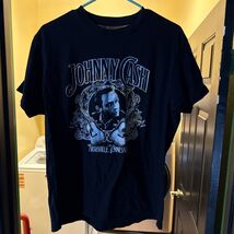 Johnny Cash Nashville Tennessee T-Shirt Tee Black X-Large (XL) Women - €7,70 EUR