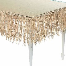 Tropical Luau Decoration Real Raffia Deck Fringe Garland Tiki Bar Grass Thatch - £25.81 GBP