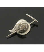 925 Sterling Silver - Vintage Schruns Mountain Hiking Stick Brooch Pin -... - €42,21 EUR
