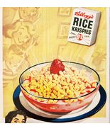 1950 Kellogg&#39;s Rice Krispies Cereal Advertisement Breakfast Foods Vintag... - €25,60 EUR