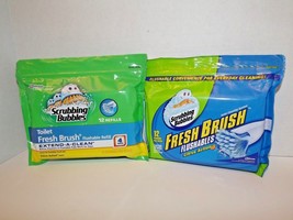 3 Packs Scrubbing Bubbles Toilet Fresh Brush Refills Citrus Action 12 Pa... - £29.44 GBP