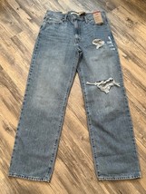 Levi&#39;s &#39;94 Baggy Fit Jeans Womens 29 x 31 Straight Leg Retro Distressed NWT 0002 - £26.84 GBP