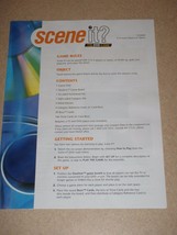 Game Instructions ONLY For The Scene IT? The Premier Movie Board Game - £6.15 GBP