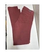 Paige Skyline Skinny Red Jeans Stretch Made in USA Womens Size 28 - $32.95