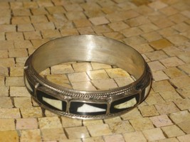 Berber jewelry-Moroccan bracelet-Berber bracelet-Bone bracelet-Inlaid Bone cuff - £48.99 GBP