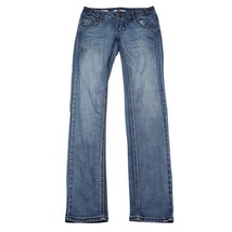 IM Jeans Pants Womens 9 Blue Straight Leg Double Button Zip Premium Washed Jeans - £22.10 GBP