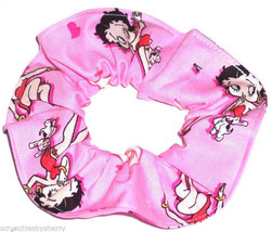 Betty Boop Pink Hair Scrunchie Scrunchies by Sherry Cotton Flannel - £5.49 GBP