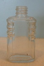 Vintage 3&quot; CLEAR GLASS US PAT 1070  Bottle - $14.40