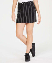 Vanilla Star Womens Pinstripe Mini Skirt Size 5 Color Black/White Stripe - £15.91 GBP