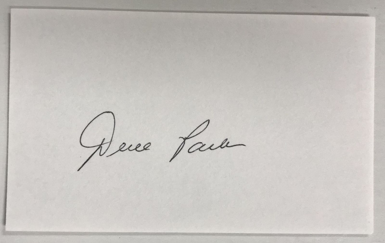Dave Parker Signed Autographed 3x5 Index Card #3 - $15.00
