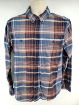 Patagonia Organic Cotton Men&#39;s Shirt Size M Two Pocket Plaid Long Sleeve 52310 - $24.70