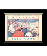 Vintage 1903 Harvard Yale Football Poster Art Print, Crimson Wall Art Gift - £18.42 GBP+