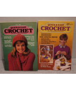 Quick And Easy Crochet Crafting Magazines 1986 Spring Fall Lot of 2 - $9.85