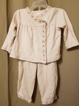 KOALA BABY BOUTIQUE - 2 Piece Pant Set Pink With Gray Trim Size 6/9M    IR9 - $10.70