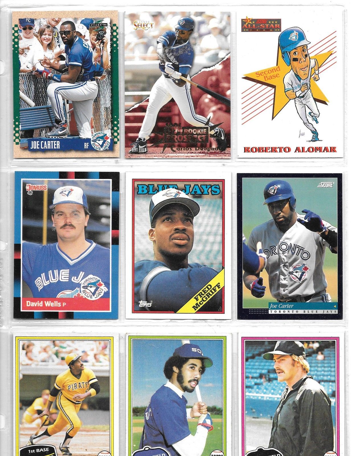 LOT OF 600  BASEBALL CARDS WITH KIRK GIBSON ROOKIE & HAROLD BAINES ROOKIE - $9.90
