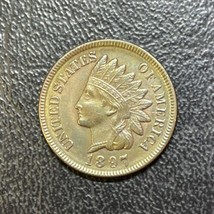 1897 Indian Head Penny 4 Sharp Diamonds, Liberty Is Clear, Nice One Cent Coin - £99.58 GBP
