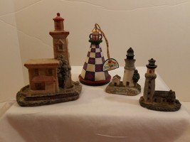 Lot of 4 Miniature Lighthouse Figurines - $19.80