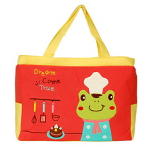 [Sunny Frog] Embroidered Applique Fabric Art Shoulder Tote Bag / Shopper Bag ... - £24.02 GBP