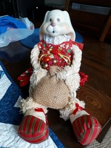 House Of Lloyd Flossie Christmas Bunny Rabbit Vintage 1993 Collectible - £10.23 GBP