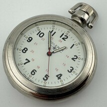 VTG Coleman Pocket Quartz Watch Men Open Face Silver Military Dial New B... - $489.53 MXN