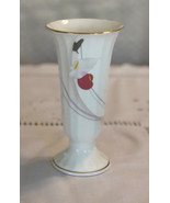 Vintage Mikasa bud vase made in Japan bone china vase with pastel pink, ... - $26.00
