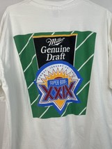 Vintage Super Bowl T Shirt XXIX Single Stitch NFL Miller Beer Men’s XL 90s - £23.59 GBP
