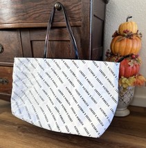 Victoria’s Secret Large Canvas  Weekender Tote Duffle Bag Graffiti Print - $32.58 CAD