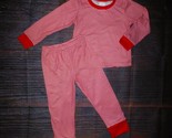 NEW Boutique Girls Boys Red Striped Christmas Pajamas Size 4T - $12.99
