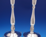 Royal Danish by International Sterling Silver Candlestick Pair #N261 10&quot;... - £405.28 GBP