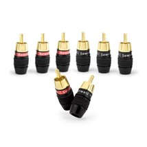 Sewell Deadbolt RCA Plugs with Fast-Lock Technology, 4 Pair (8 Pieces), ... - $31.99