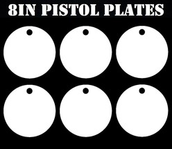 8in. NRA Pistol Shooting Targets - 3/8 Thk Steel Targets - 6pc. Metal Target Set - £84.19 GBP