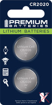 Premium Batteries Renata CR2020 3V Child Safe Lithium Coin Cell (2 Count) - £14.42 GBP