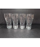 Budweiser Pilsner Glasses w/Embossed Crown Logo, 12 oz, 7 1/2 in Set of 4 - $376.33 MXN